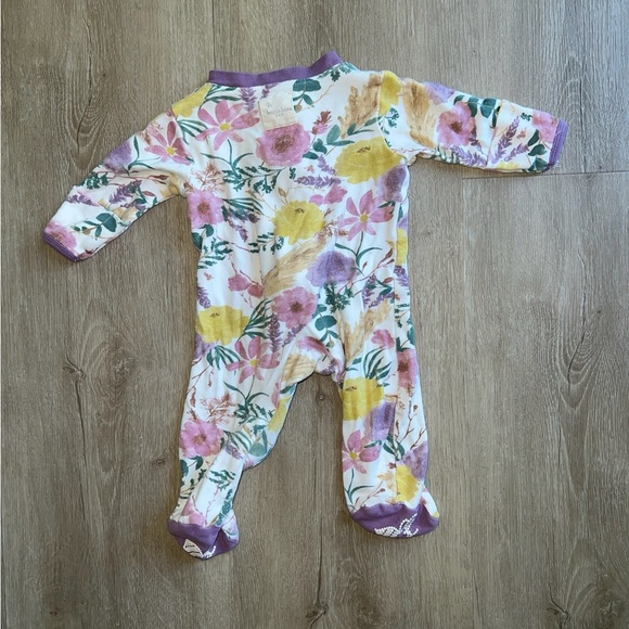 Burt’s Bees footie- size 0-3 mo - Picture 2 of 2